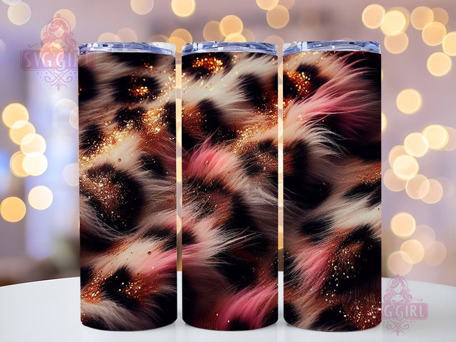 Leopard 20 oz Skinny Tumbler, Leopard 20 oz Skinny Tumbler Sublimation Design Template Cheetah Leopard Tumbler Wrap, Seamless Leopard Print, PNG Digital Download Sublimation SvggirlplusArt 