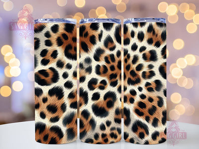 Leopard 20oz Tumbler Wrap Sublimation Design, Straight Tapered Tumbler Wrap, Skin Leopard Tumbler Png, Instant Digital Download Sublimation SvggirlplusArt 