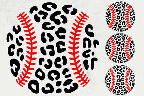 Leopard Baseball Svg, Silhouette Vector SVG DesignDestine 