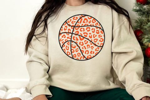 Leopard Basketball Svg, Leopard Print Svg, Basketball Mom Svg SVG DesignDestine 