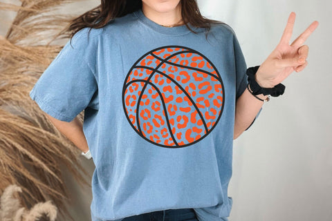 Leopard Basketball Svg, Leopard Print Svg, Basketball Mom Svg SVG DesignDestine 