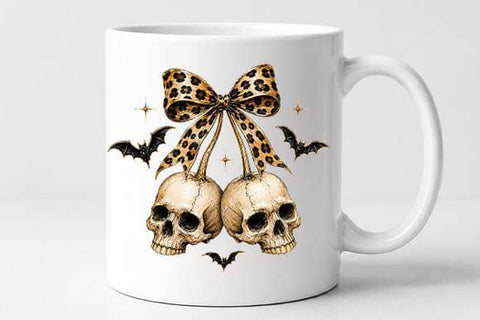 Leopard Bow Gothic Skull PNG | Coquette Skull Digital Download SVG BillahCrafts 