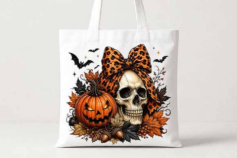 Leopard Bow Halloween Skull PNG | Skull Sublimation Digital Download SVG BillahCrafts 