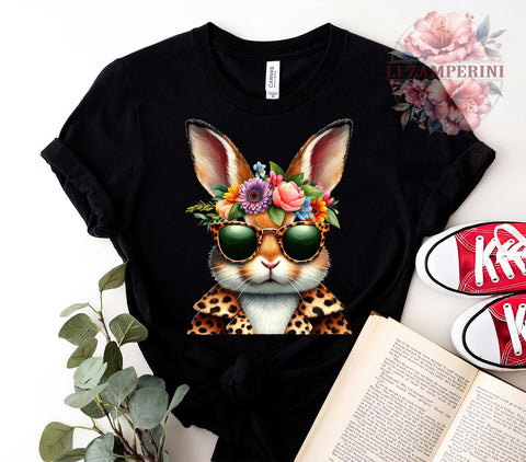 Leopard Bunny PNG, Easter Bunny Sublimation, Animal Print Bunny PNG, Bunny Easter Clipart, Leopard Print Easter Design, Cute Bunny Digital Download, Wild Easter Bunny PNG Sublimation Li Zamperini 