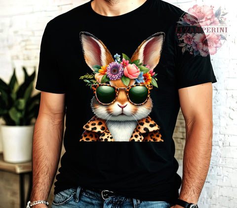 Leopard Bunny PNG, Easter Bunny Sublimation, Animal Print Bunny PNG, Bunny Easter Clipart, Leopard Print Easter Design, Cute Bunny Digital Download, Wild Easter Bunny PNG Sublimation Li Zamperini 