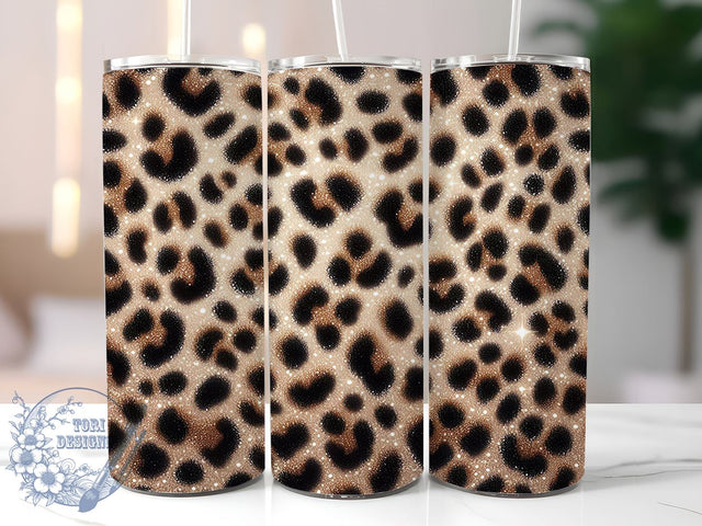 Leopard Cheetah Animal Print Tumbler, 20oz Sublimation Design, Animal Print Tumbler, Fashion Tumbler Wrap, Seamless Pattern Tumbler, Wild Style Drinkware Sublimation ToriDesigns 