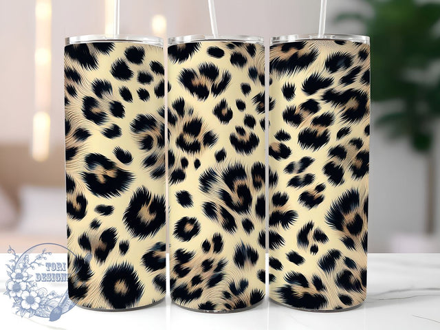 Leopard Cheetah Animal Print Tumbler, 20oz Sublimation Design, Animal Print Tumbler, Fashion Tumbler Wrap, Seamless Pattern Tumbler, Wild Style Drinkware Sublimation ToriDesigns 