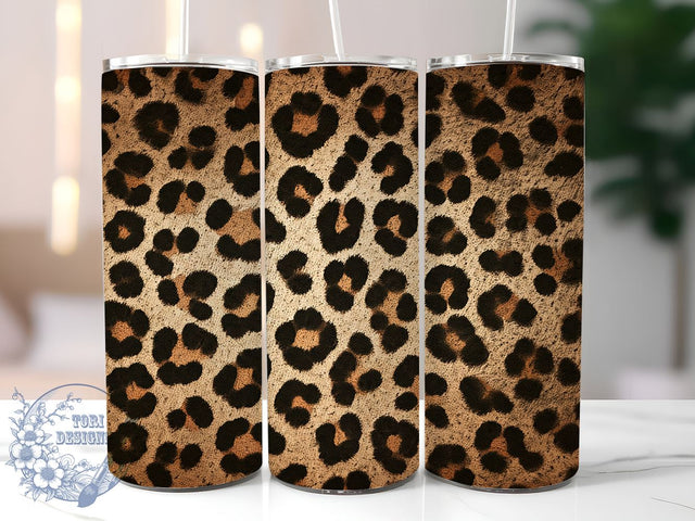 Leopard Cheetah Animal Print Tumbler, 20oz Sublimation Design, Animal Print Tumbler, Fashion Tumbler Wrap, Seamless Pattern Tumbler, Wild Style Drinkware Sublimation ToriDesigns 