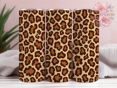 Leopard Cheetah Print 20oz Tumbler Wrap, Cheetah Print, Animal Print Wrap, Wild Pattern, Bold Design, 20oz Tumbler Wrap, Sublimation PNG Sublimation Li Zamperini 