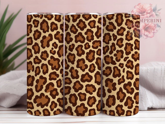 Leopard Cheetah Print 20oz Tumbler Wrap, Cheetah Print, Animal Print Wrap, Wild Pattern, Bold Design, 20oz Tumbler Wrap, Sublimation PNG Sublimation Li Zamperini 