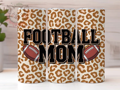 Leopard Chic Football Mom Tumbler, Leopard Print Tumbler Wrap, 20oz Sublimation Design, Game Day Mom PNG, Animal Print Football Wrap, Sports Mom Tumbler PNG, Trendy Football Mom Cup Sublimation Lara' s Designs 