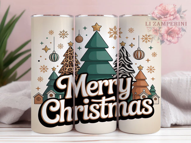 Leopard Christmas Tree Tumbler, Cheetah Print Tumbler, 20Oz Sublimation, Animal Print Christmas, Holiday Leopard Design, Festive Cheetah Wrap, Christmas Tree Printable Sublimation Li Zamperini 