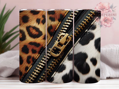 Leopard Cow Hybrid Zippered Tumbler Wrap, Leopard Cow Hybrid Design, Zippered Tumbler Template, 20oz Western Tumbler, Unique Cow Print Wrap, Custom Animal Sublimation Sublimation Li Zamperini 