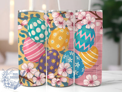 Leopard Cowhide Easter Egg Tumbler, Easter Egg Tumbler, Animal Print Wrap, Stylish 20oz Wrap, Sublimation Design, Trendy Gift Idea, Inspirational Easter Tumbler Sublimation ToriDesigns 