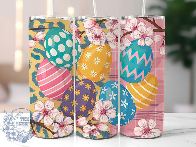 Leopard Cowhide Easter Egg Tumbler, Easter Egg Tumbler, Animal Print Wrap, Stylish 20oz Wrap, Sublimation Design, Trendy Gift Idea, Inspirational Easter Tumbler Sublimation ToriDesigns 