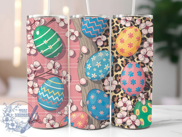 Leopard Cowhide Easter Egg Tumbler, Easter Egg Tumbler, Animal Print Wrap, Stylish 20oz Wrap, Sublimation Design, Trendy Gift Idea, Inspirational Easter Tumbler Sublimation ToriDesigns 