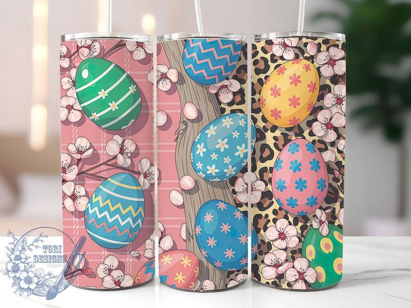 Leopard Cowhide Easter Egg Tumbler, Easter Egg Tumbler, Animal Print Wrap, Stylish 20oz Wrap, Sublimation Design, Trendy Gift Idea, Inspirational Easter Tumbler Sublimation ToriDesigns 