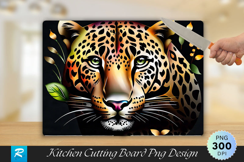 Leopard Cutting Board Sublimation Regulrcrative 