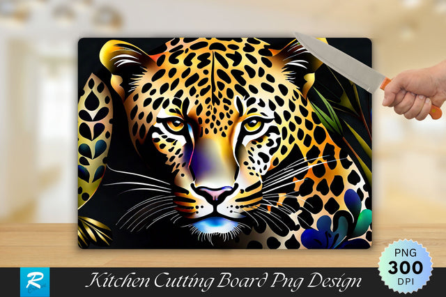 Leopard Cutting Board Sublimation Regulrcrative 