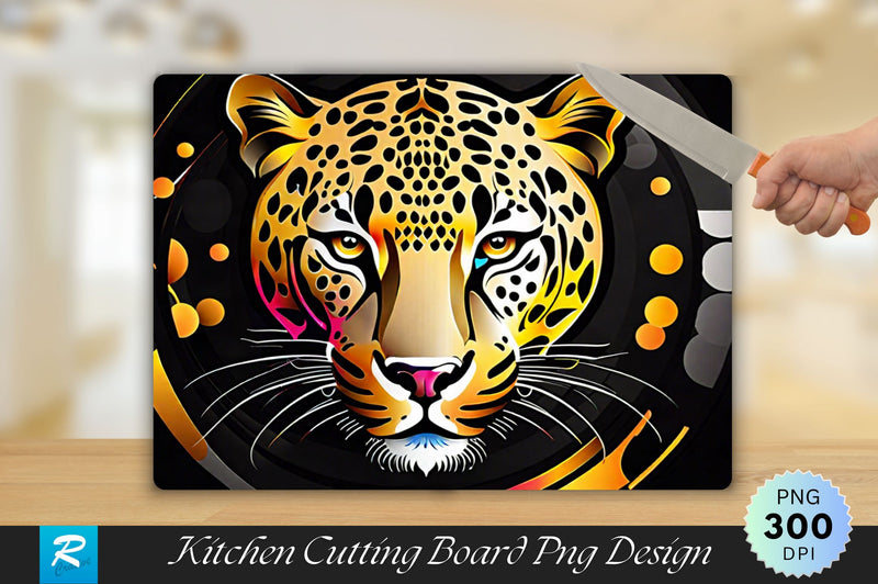 Leopard Cutting Board Sublimation Regulrcrative 