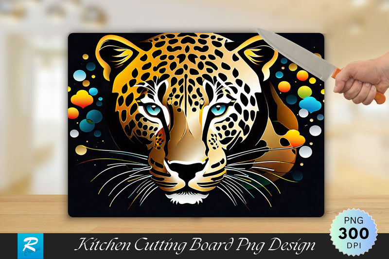 Leopard Cutting Board Sublimation Regulrcrative 