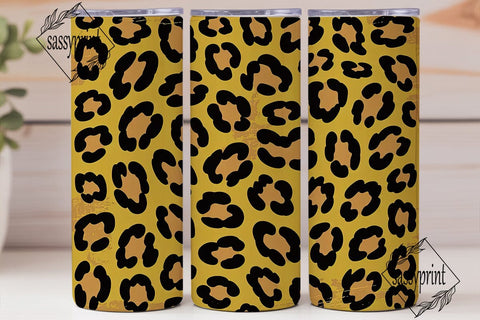 Leopard Distressed Print 20oz Tumbler Sublimation sassyprint 