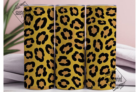 Leopard Distressed Print 20oz Tumbler Sublimation sassyprint 