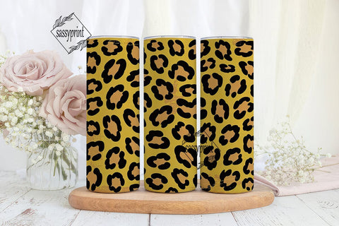 Leopard Distressed Print 20oz Tumbler Sublimation sassyprint 