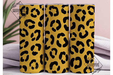 Leopard Distressed Print 20oz Tumbler Sublimation sassyprint 