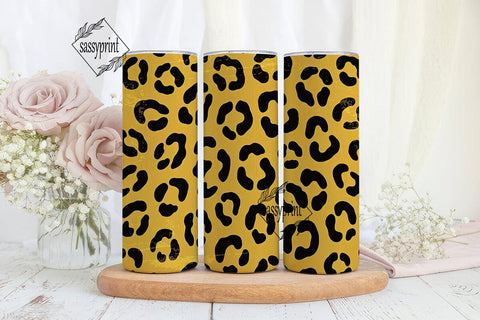 Leopard Distressed Print 20oz Tumbler Sublimation sassyprint 