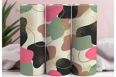 Leopard Glitter Print 20oz Tumbler Wrap Sublimation PixelChick 
