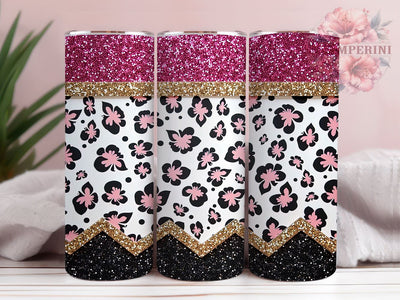 Leopard Glitter Teacher Tumbler, Leopard Print Teacher Tumbler, Glitter Pencil Tumbler, Butterfly Teacher Tumbler, Crayon Tumbler Design, 20oz Teacher Gift Tumbler Sublimation Li Zamperini 