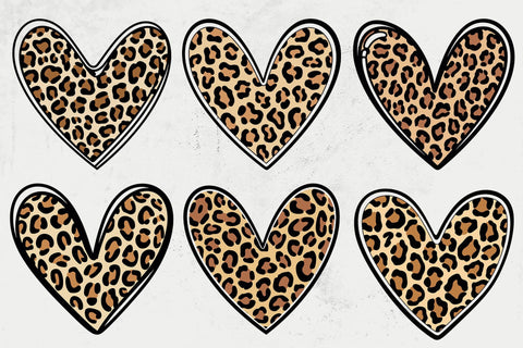 Leopard Hand Drawn Heart Svg, Leopard Print Svg, Valentine's Day Svg, Cheetah Print SVG DesignDestine 