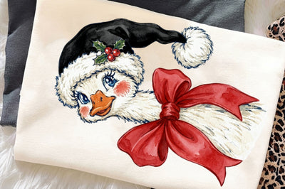 Leopard Hat Christmas Goose PNG Sublimation SVGista 
