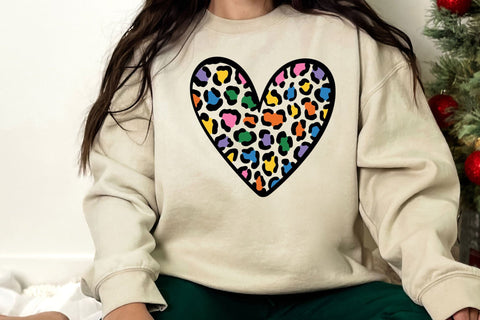 Leopard Heart Svg, Hand Drawn Heart Svg, Valentine's Day Svg SVG DesignDestine 