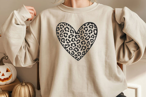 Leopard Heart Svg, Hand Drawn Heart Svg, Valentine's Day Svg SVG DesignDestine 