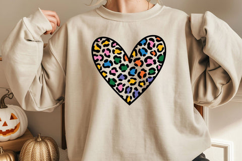 Leopard Heart Svg, Hand Drawn Heart Svg, Valentine's Day Svg SVG DesignDestine 