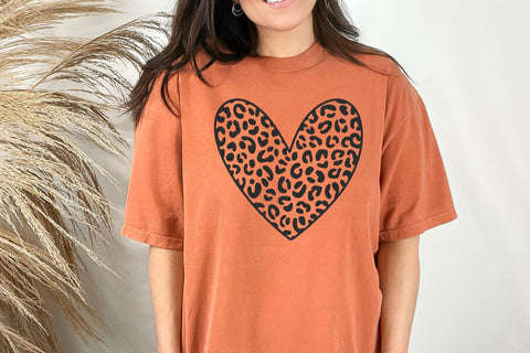 Leopard Heart Svg, Hand Drawn Heart Svg, Valentine's Day Svg SVG DesignDestine 