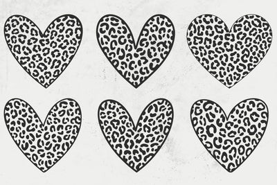 Leopard Heart Svg, Hand Drawn Heart Svg, Valentine's Day Svg SVG DesignDestine 