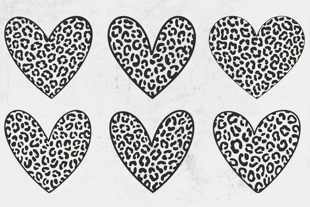 Leopard Heart Svg, Hand Drawn Heart Svg, Valentine's Day Svg SVG DesignDestine 