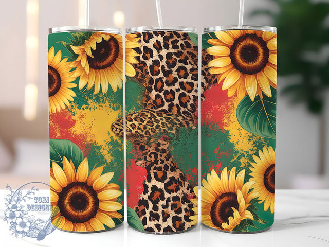 Leopard Juneteenth Freedom Tumbler, Freedom Background Tumbler, African Pride Cup, 20oz Sublimation Wrap, Leopard Print Juneteenth, Cultural Celebration Cup, Afrocentric Pride Wrap Sublimation ToriDesigns 