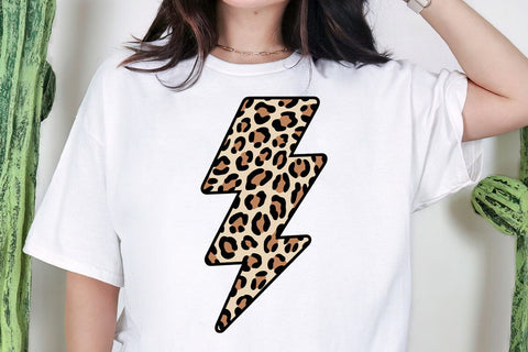 Leopard Lightning Bolt Svg, Leopard Svg, Sublimation File, Cheetah, Leopard SVG DesignDestine 