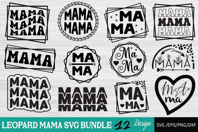 Leopard Mama SVG Bundle SVG Angelina750 