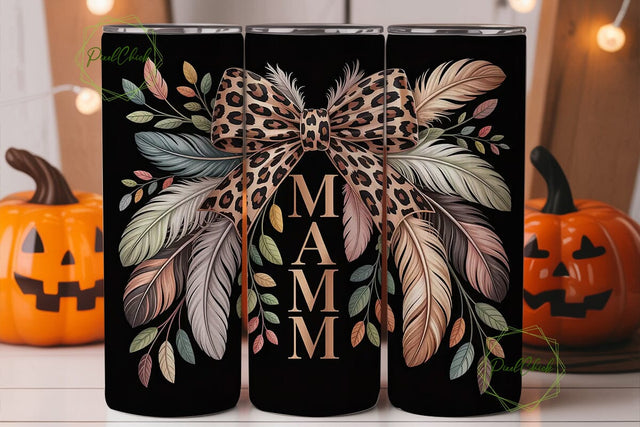 Leopard Mama Tumbler Wrap Sublimation PixelChick 