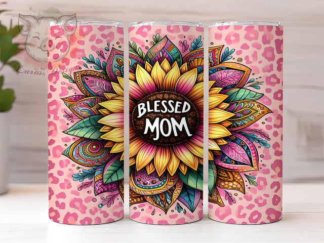 Leopard MOM Life 20oz Tumbler Png, Straight & Tapered Tumbler Png, Mama Life Tumbler Png, Digital Download PNG Sublimation Lara' s Designs 