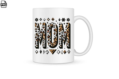 Leopard Mom Mother's Day PNG Clipart Printable File Sublimation Creativedesigntee 