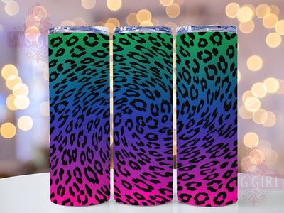 Leopard Ombre Glitter Tumbler, Glitter Gradient Sublimation Design, Seamless Animal Print Art, 20oz Leopard Tumbler, Whimsical Glitter Mug, Stylish Animal Cup, Fashion Gradient Wrap Sublimation SvggirlplusArt 