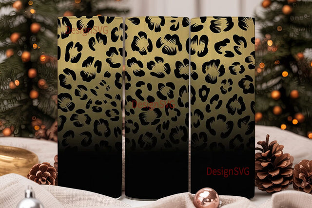 Leopard Print 20oz Tumbler Wrap Sublimation DesignSVG 