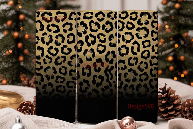 Leopard Print 20oz Tumbler Wrap Sublimation DesignSVG 