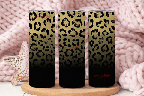 Leopard Print 20oz Tumbler Wrap Sublimation DesignSVG 